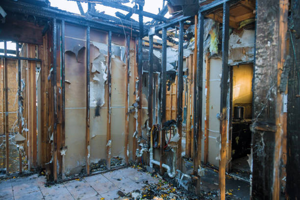 Professional Fire Damage Cleanup technician working in Dallas, TX